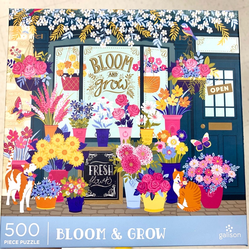 Galison Bloom & Grow 500 Piece Puzzle